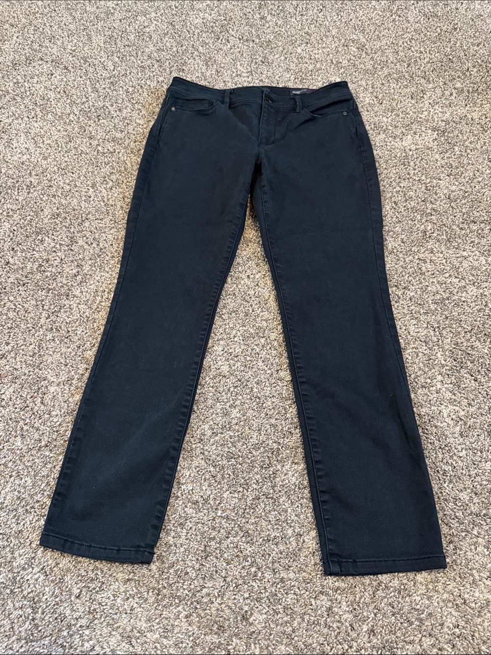 J Jill Authentic Fit Classic Women's Black Slim Abkle Jeans Size 6